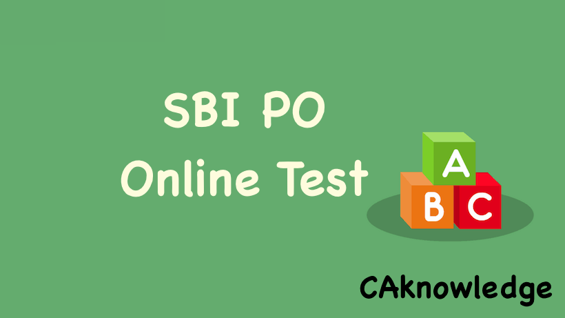 SBI PO Online Test