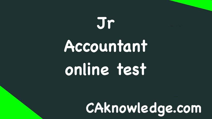 Jr Accountant online test