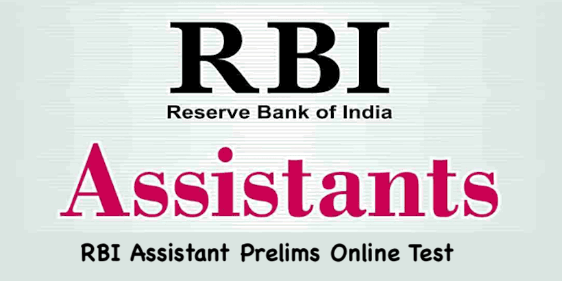 RBI Assistant Prelims Online Test