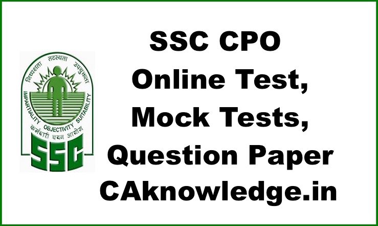 SSC CPO Online Test