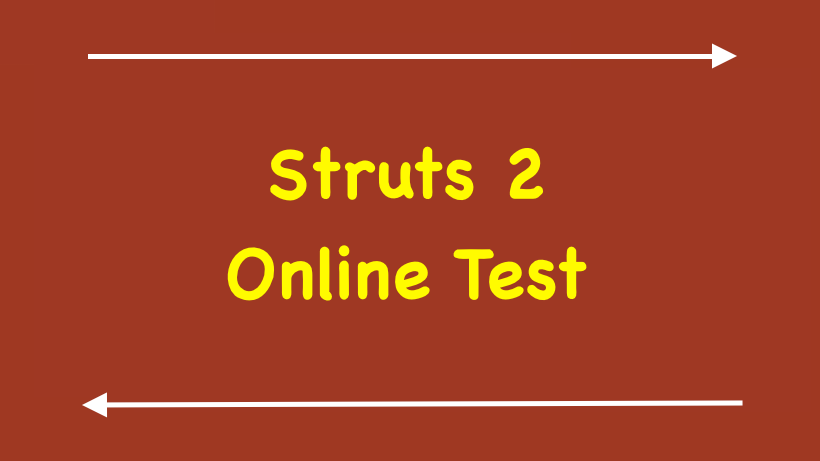 Struts 2 Online Test